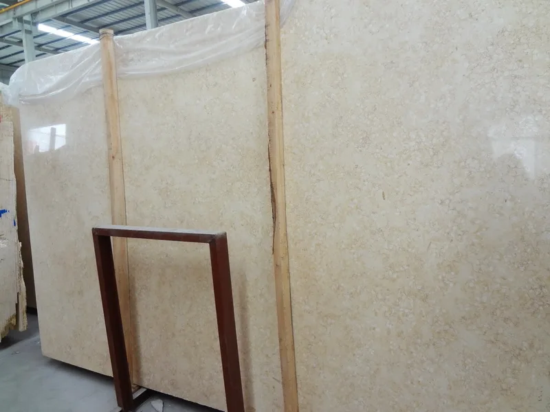 Natural Stone Polished  Egyptian Galala Beige marble Slab Cheap price Top quality  Marble tiles