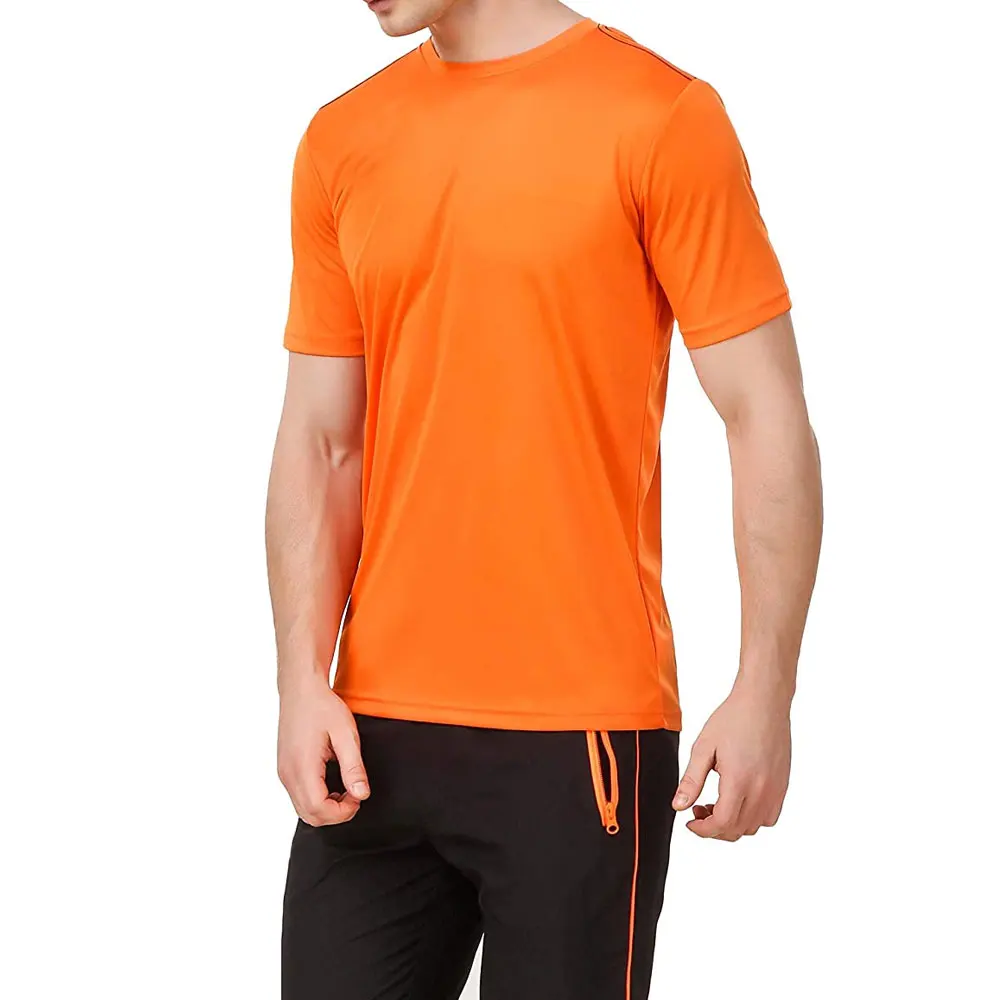 Streetwear Slim Fitted Plain Short Sleeve Breathable Men T Shirt Best Clothing Manufacturers High Quality Polyester T Shirt