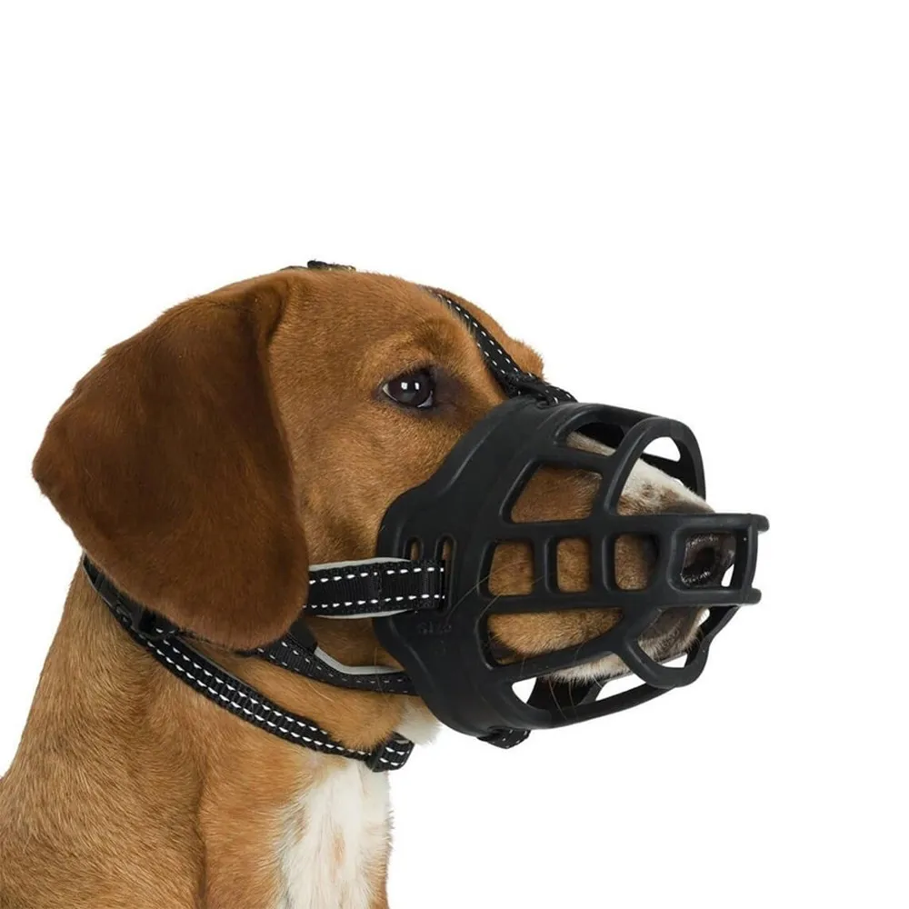 Customized High Quality Anti-Bite Genuine Leather Pet Dog Protect Mouth Muzzle Cover