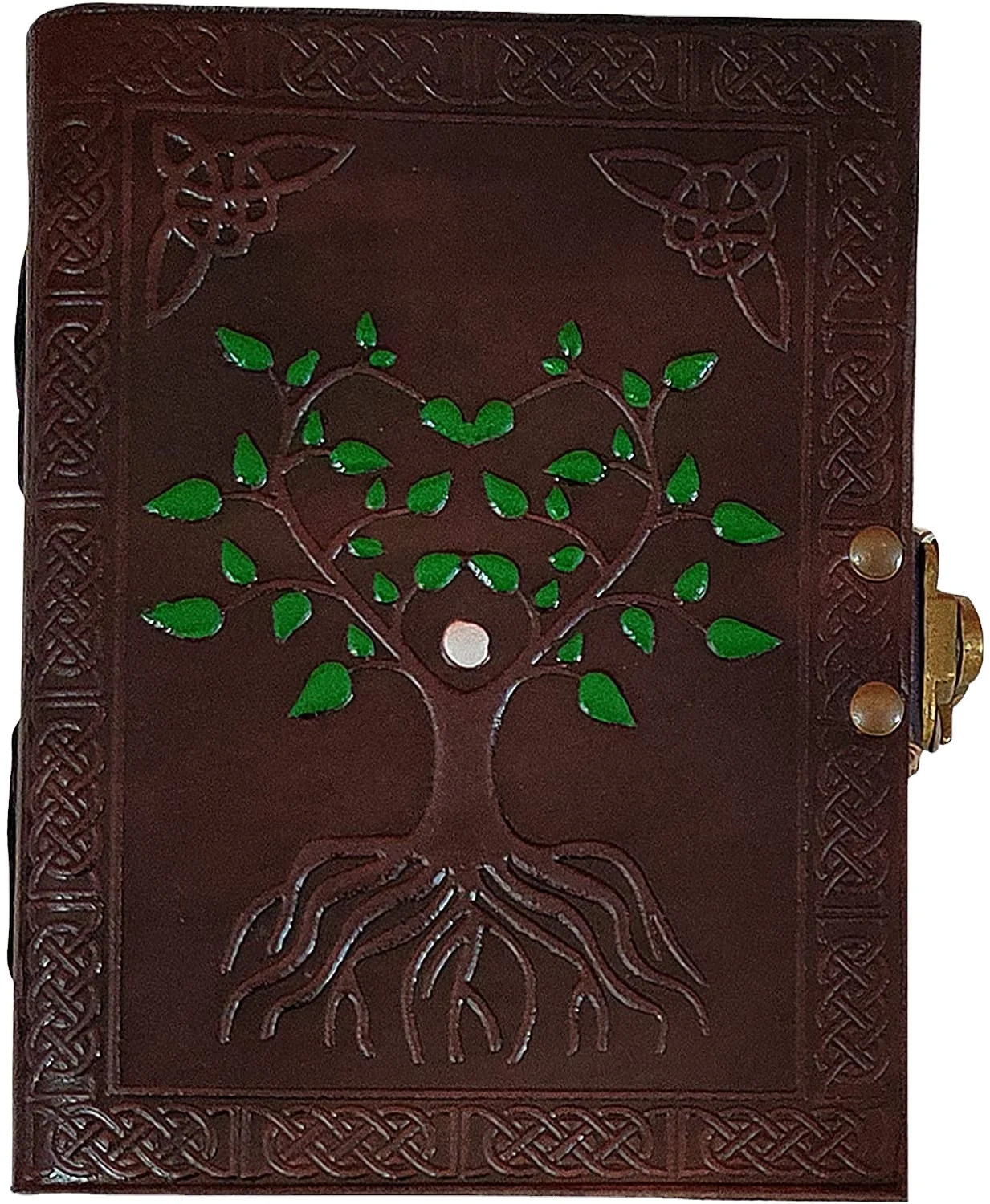 Vintage Leather Journal - Antique Handmade Deckle Edge Vintage Paper Leather Bound Journal - Book of Shadows Journal - Leather S