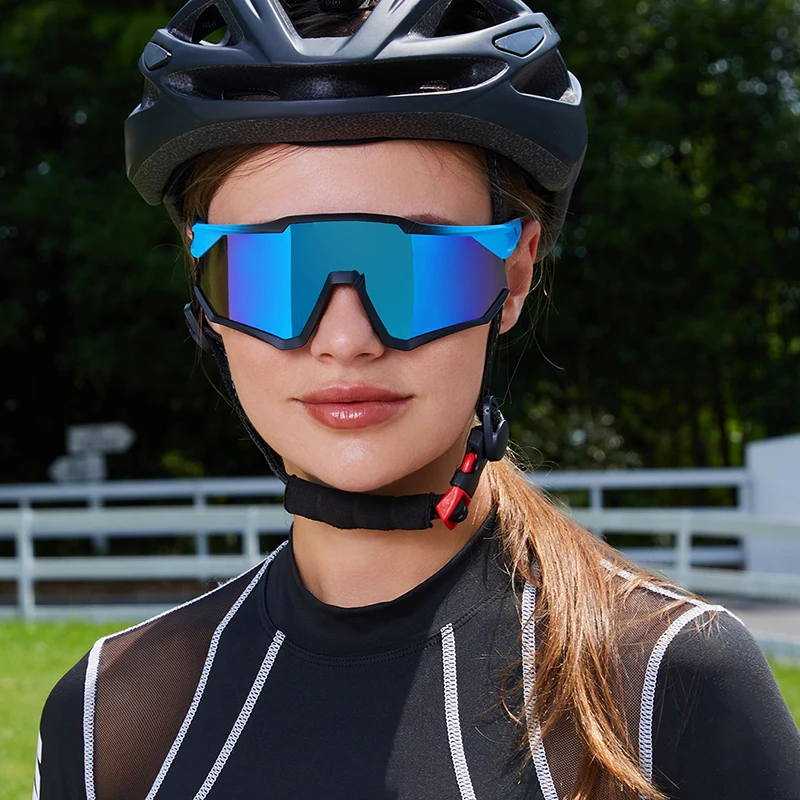 Outdoor Sport Sunglasses Indoor Pickleball Glasses Fashion Custom Logo 100% Bicycle Cycling Glasses Mirrored Lens for Men Women