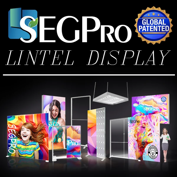 Lintel 10s Assembly Collapsible Lightbox Aluminium Profile Light Box Trade Show Booth Fabric Portable Advertising Led Light Box