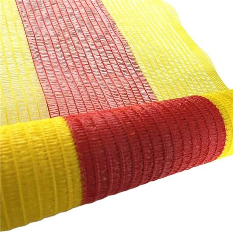 New Material Temporary Traffic Road Safety Fence Knitted Woven Construction Alert Net Mesh Warning Safety Barrier Netting