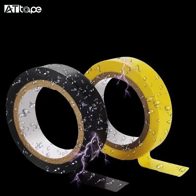 Safety Insulation Tape PVC Electrical tape High Quality 0.18mm Thick Black PVC Insulating Tape Manufacturer 3/4 inch Width