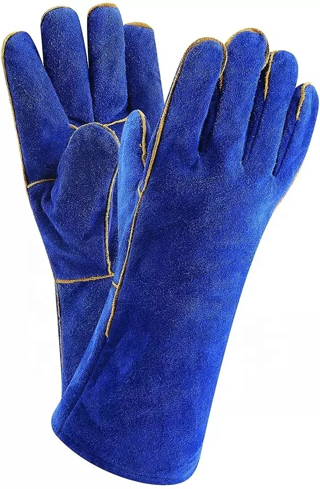 Mig Tig Welder fire retardant Animal Handling Gloves heat resistant anti cut work safety Protective Long welding gloves