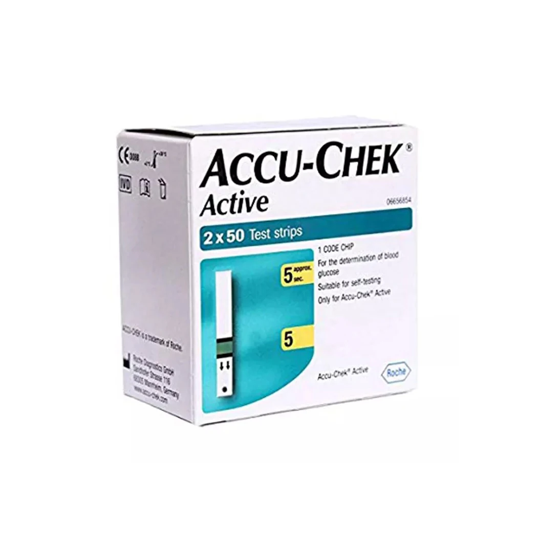 Заводские Горячие продажи Accu Chek Active 50 тест-полоски для определения глюкометра диабетиков
