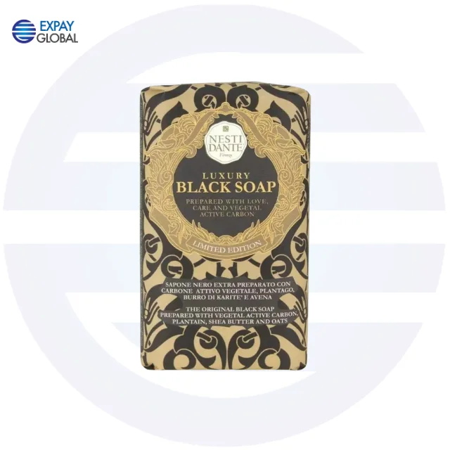 For Nesti Dante Luxury Black Soap Zeep Wikkel 250gr vegan soap