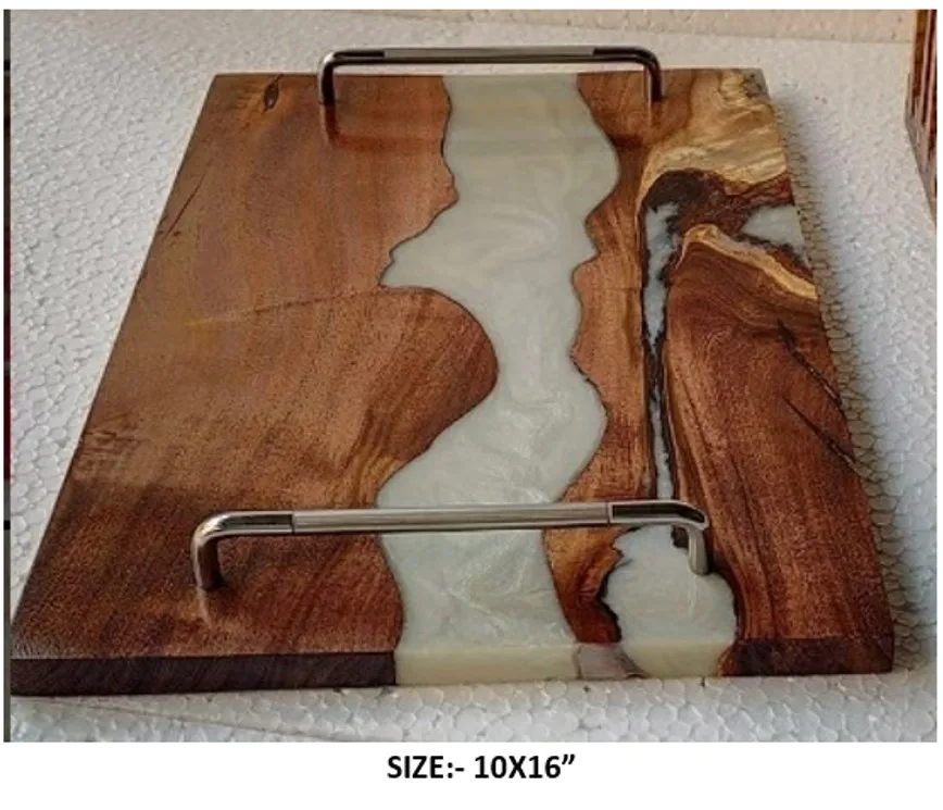 CUSTOMIZED WOODEN TRAY KITCHEN DECOR TRAY 100% NATURAL WOODEN SERVING TRAY