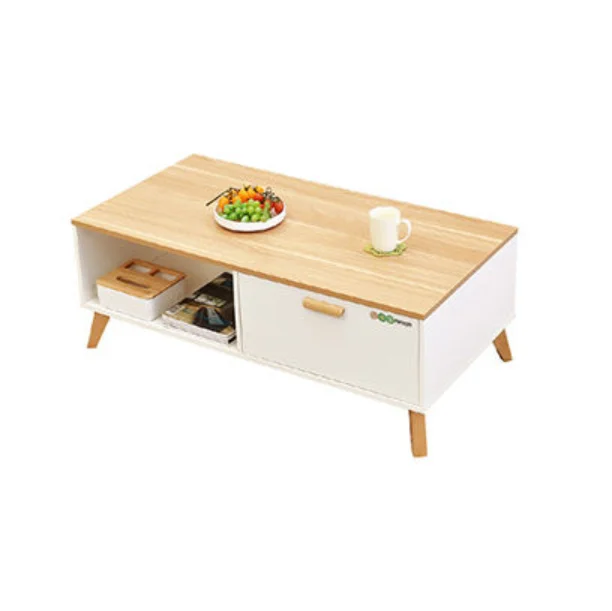 Direct Viet Nam Factory center table wooden modern coffee table with drawer durable Plywood in living room