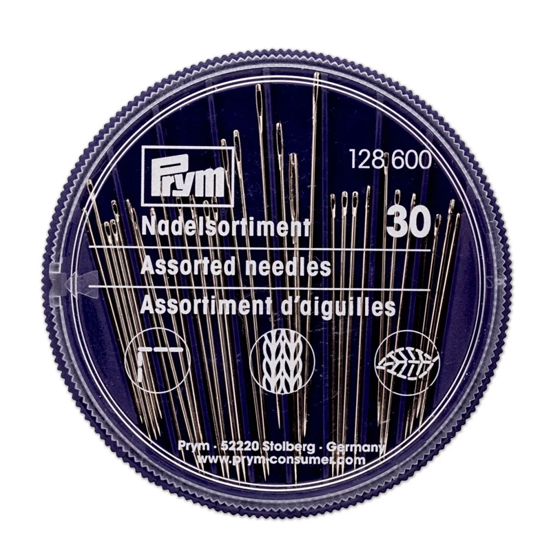 Prym 128600 Needlework Hand Sewing Cross Stitch Needle, Assorted Embroidery & Darning Needles