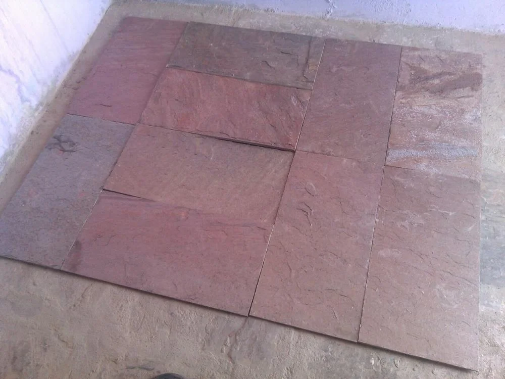 High Quality Copper Slate Stone Wall Panel Factory Direct Supply Outdoor Exterior Bathroom Hotel Decor Red Mica Wall Cladding