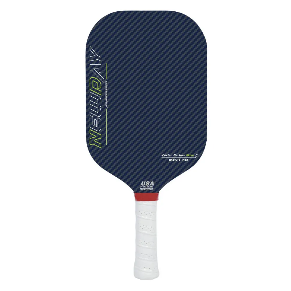 Профессиональное лучшее качество Черный Синий кевлар 16 мм толщина pickleball весло usapa