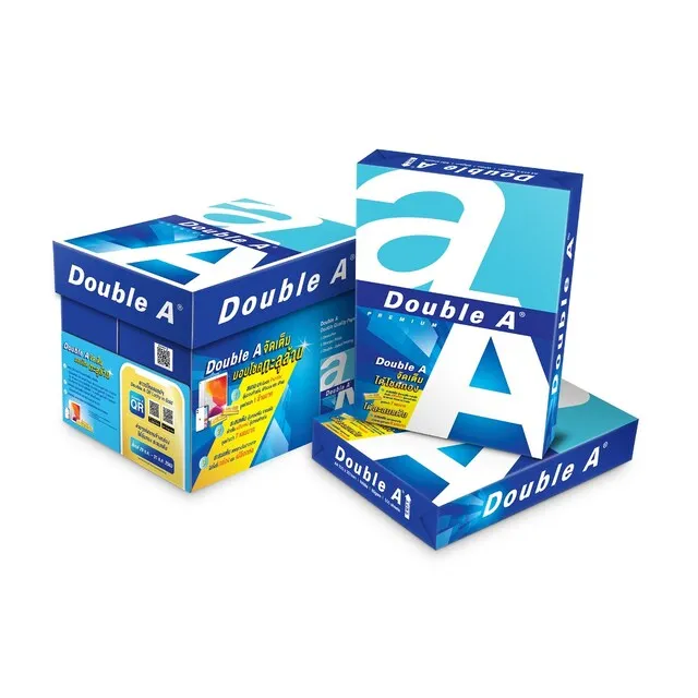 Export Double A Copy Paper A4 80 gsm Pack 5 Paper Made From Thailand Planted Wood Premium Quality A4 Copy Paper