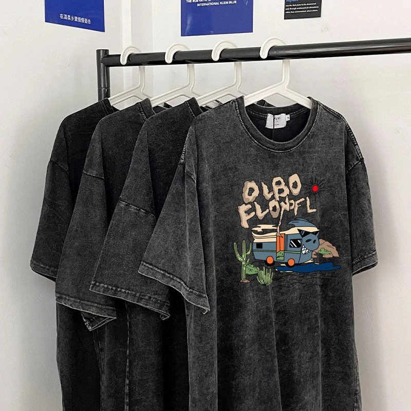 Custom Mens Boxy Fit Screen Printing T Shirt 100% Cotton Oversized Plus Size Graphic T Shirts Print Logo Vintage T Shirt For Men