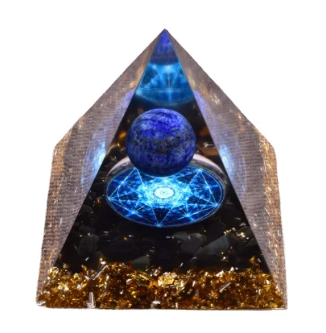 WHOLESALE ORGONITE PYRAMID | LAPIS LAZULI ORGONITE PYRAMID | WHOLESALE ORGONE ENERGY PRODUCTS