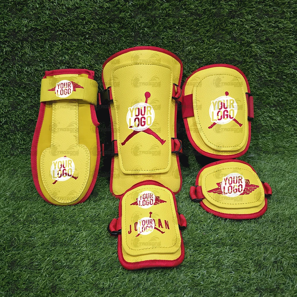 TRQSONS Customizable EVA Foam Padded Baseball Protective Gear Wholesale Shin Guard Elbow Guard Sliding Mitt Batting Glove Set