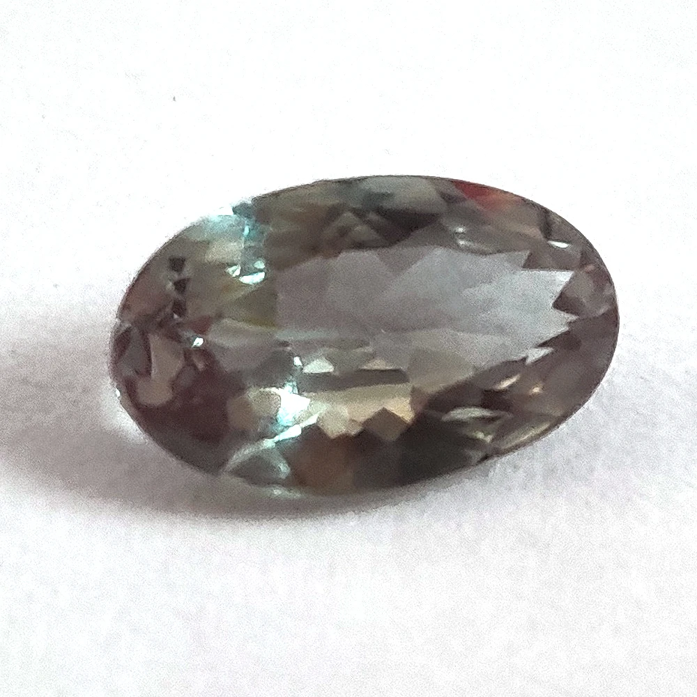 Natural color change alexandrite oval facet, Alexandrite 6x4mm oval cut, Semiprecious stones