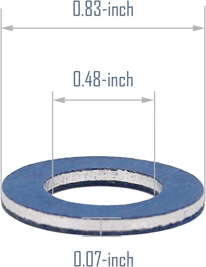 Oil Drain Plug Washer Aluminum Gasket 90430-12031 9043012031 for TOYOTA LEXUS