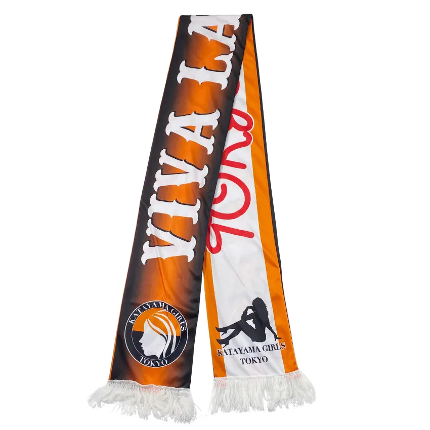 Wholesale Custom logo Acrylic Knitted Winter Football Fan Scarves