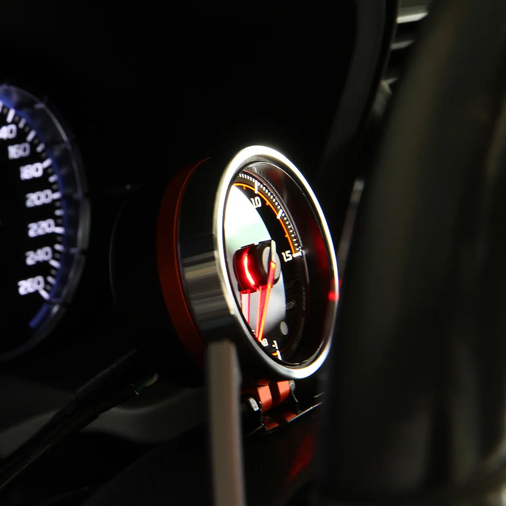 Durable and Indispensable Shadow Oil Temp Gauge 2 inch 52mm and Clear Face in Fahrenheit Engine Oil Temperature Display
