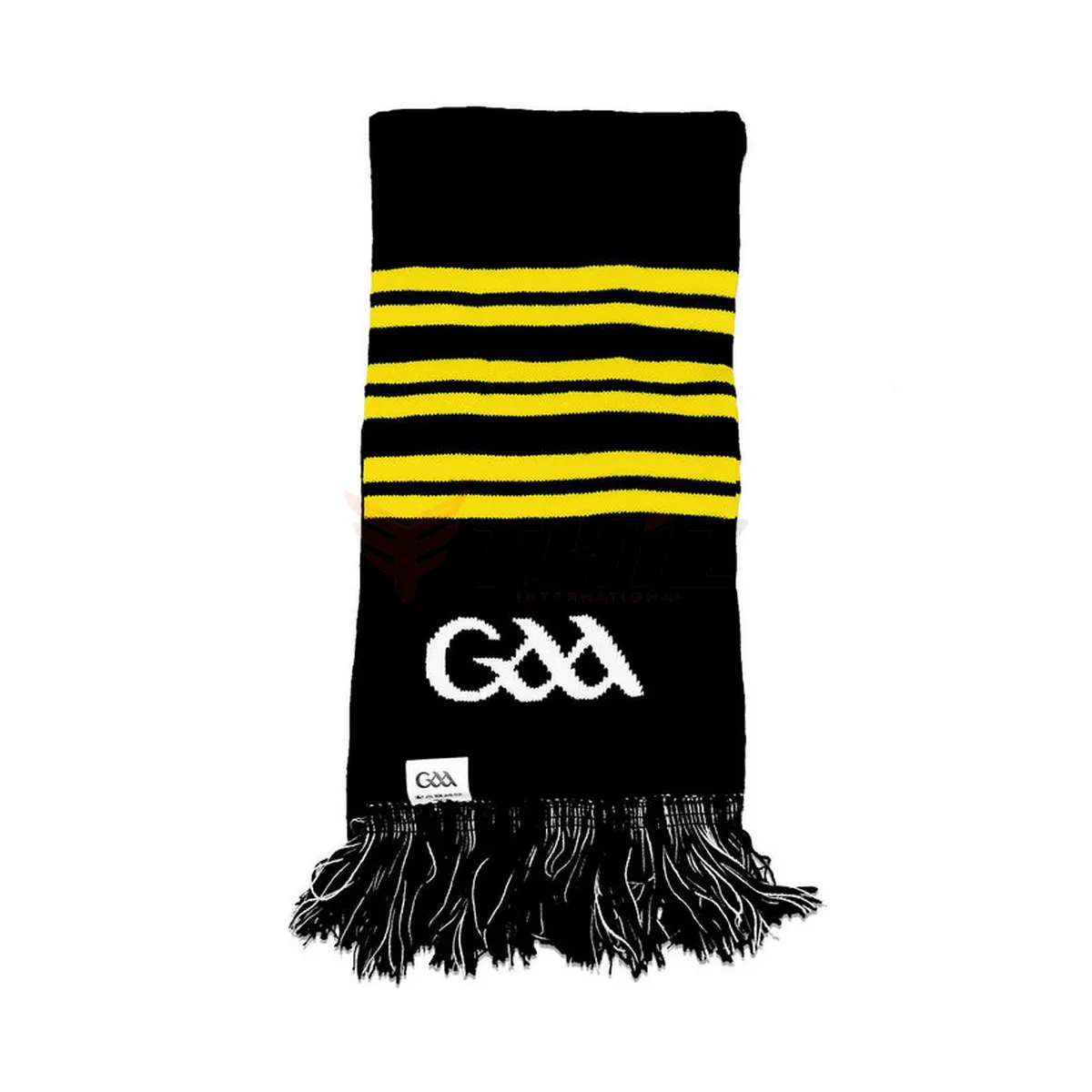 Factory Acrylic Jacquard GAA Scarf Football Knitting Sports GAA Wear Scarf With Customized Logo