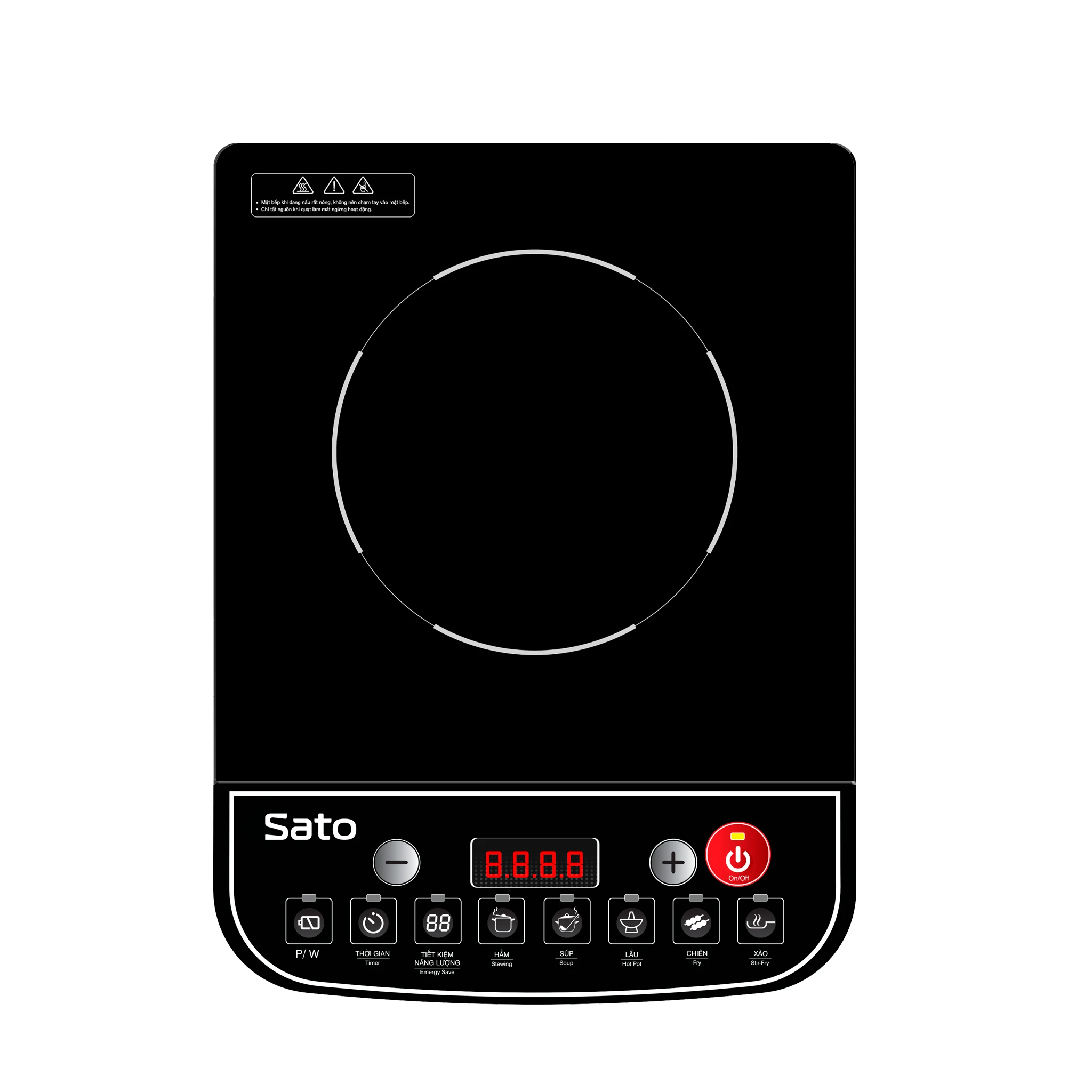 Производитель Sato OEM/ODM одноиндукционная плита BT062 с многофункциональным приготовлением Высокая долговечность экономия энергии