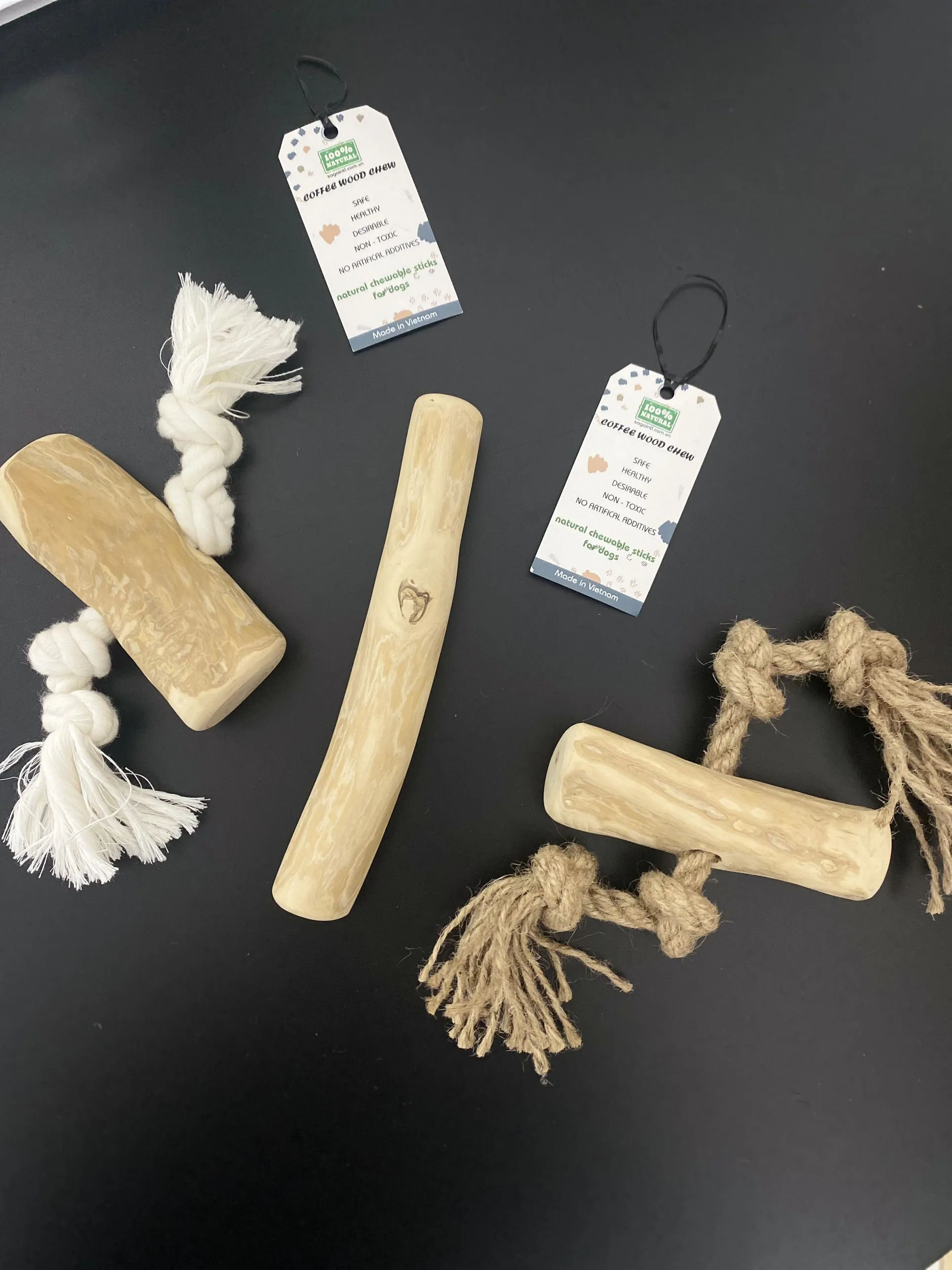 WINVN Wood Color Multiple Size Dog Playing Chewing Coffee wood chew Natural Pet Toys for Dogs Easy to Use Wholesale Ms. Jennie