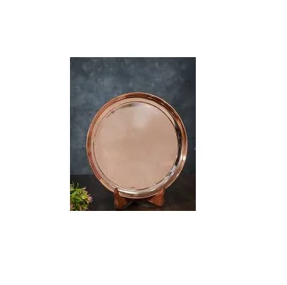 Copper Designer Charger Plates Custom Design Table Decor Dinnerware Plates Best Design Handmade Natural Craft Low Price