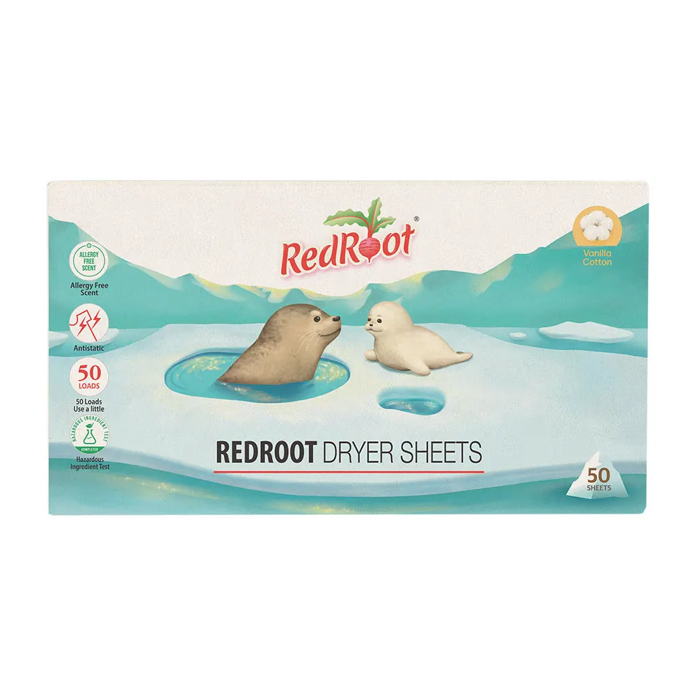 Baby Products RedRoot Dryer Sheets_Vanilla Cotton For removing car or shoe cabinet odors Anti-static Fabric