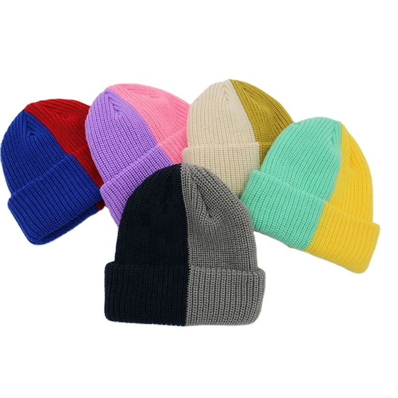 Premium quality fashionable custom Beanie hats winter beanie knit hats wool 100% acrylic beanie hats for men unisex comfortable