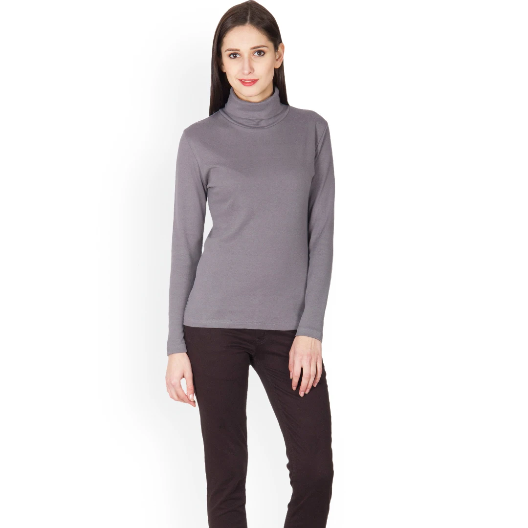 Vietnam Manufacture Good Price Breathable Plain Round Neck Long Sleeve 100% Cotton  T shirt Women