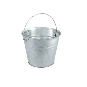 Round Galvanized Tubs Small Size Metal Pails Bucket With Handle For Garden Pots & Planters Bucket Flower Pots