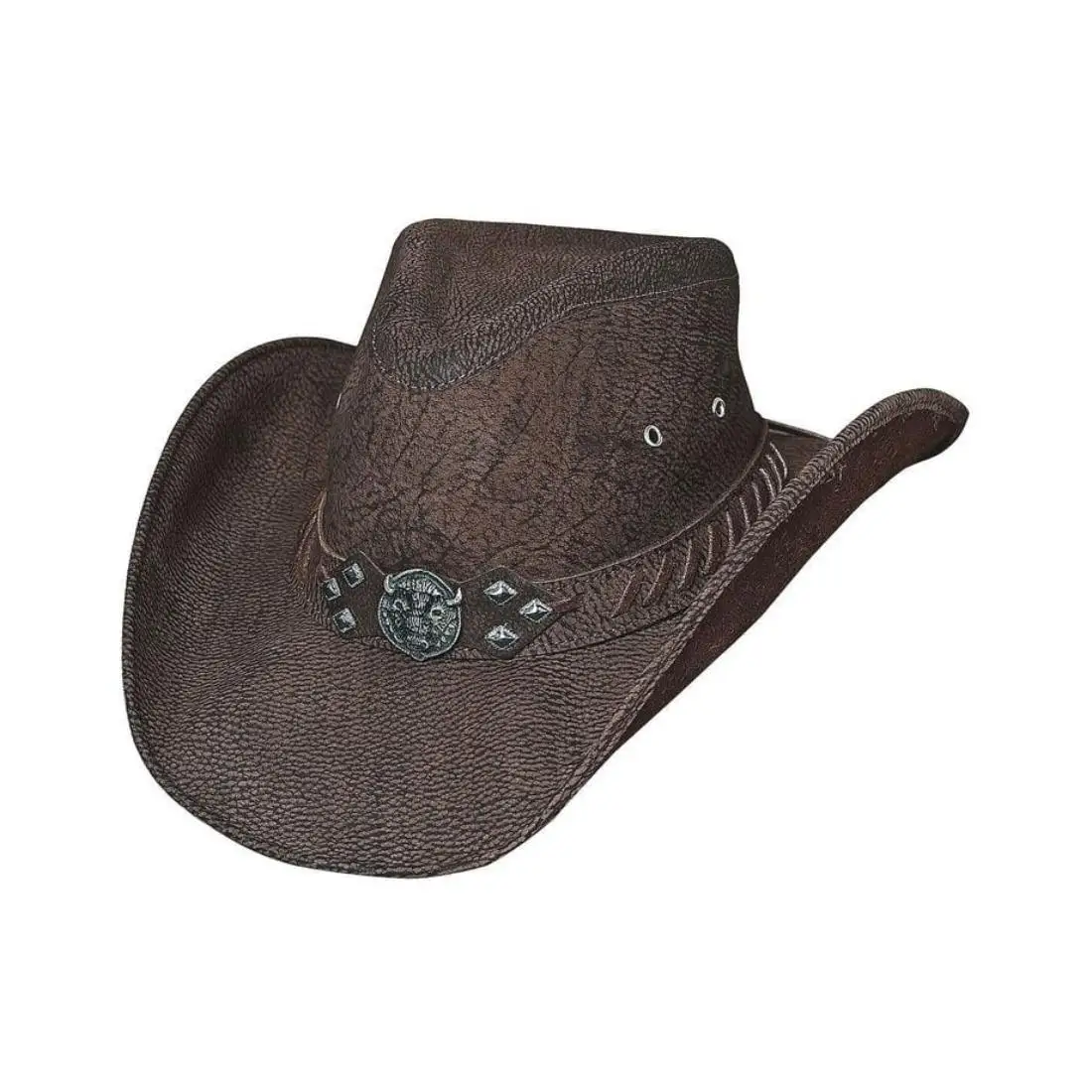 Available Stock Genuine Cow Leather Cowboy hat light In Weight Good Quality Vintage Style Adventurous Hat At Reasonable Prices