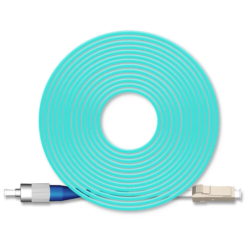 Multimode Simplex FC UPC To LC UPC PVC LSZH OM3 3.0mm Optical Fiber Jumper Price Fiber Optic LC Patch Cord