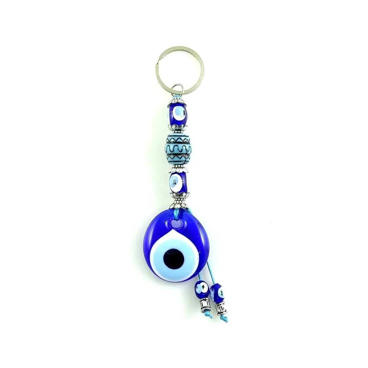 Wholesale Bag Accessories Ethnic Style Fatima Hamsa Hand Pendant Turkish Big Blue eye