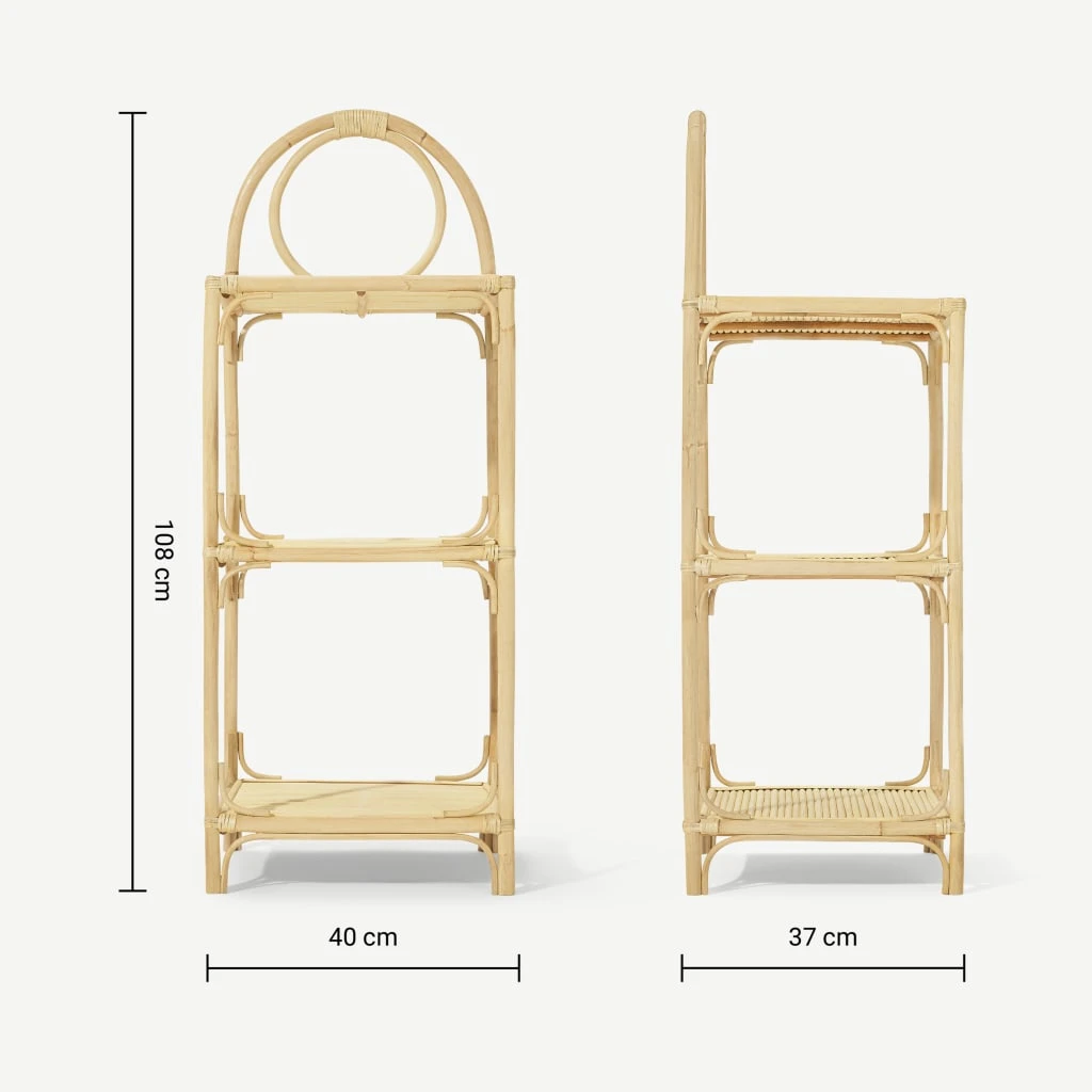 High Quality Decorative  Rattan Bookshelf/ Rattan homewares/ Vintage decorative rattan shelf made in Vietnam