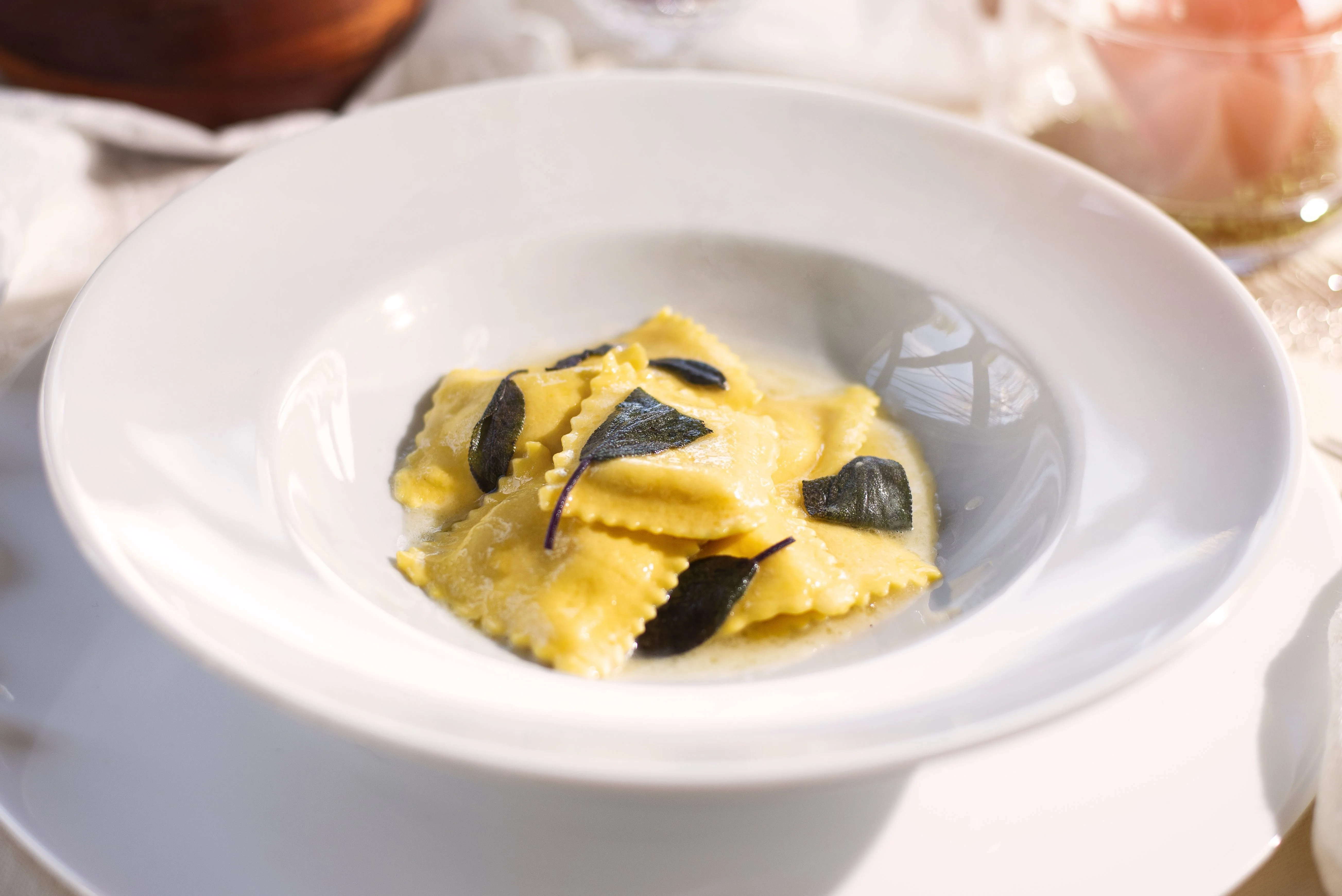 Artisan Italian Filled Pasta Ravioli Cacio e Pepe 1Kg frozen Horeca Ready to Eat Meal Selection GVERDI Italian food