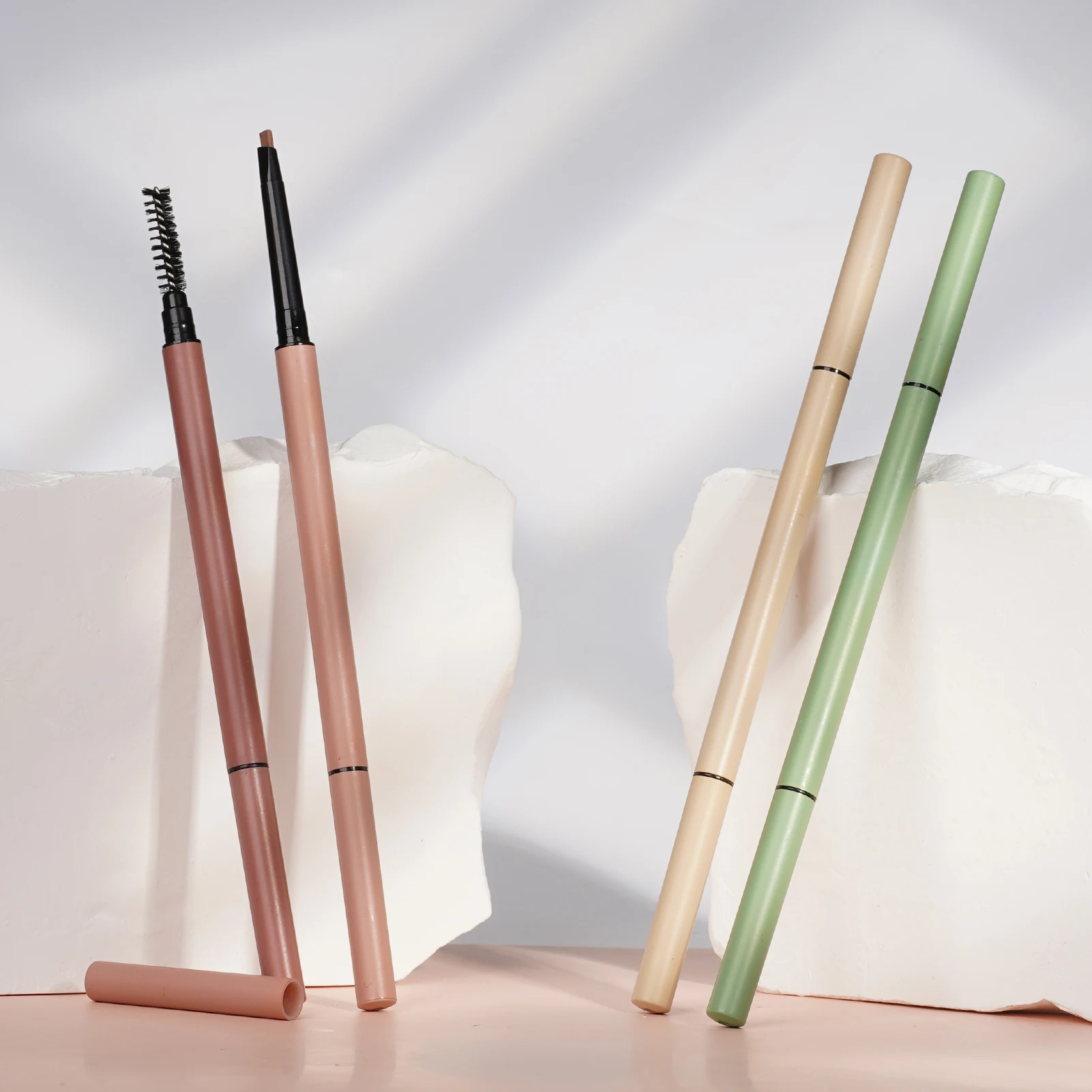 brow products set custom brow pencil private label waterproof slim thin ultra fine precise pigmented custom factory  brow glue