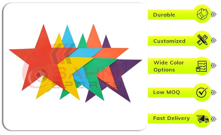 2022 Latest Arrival Non-slippery Material Made Wholesale Educational Toys Flat Star Shape Spot Markers for Kids