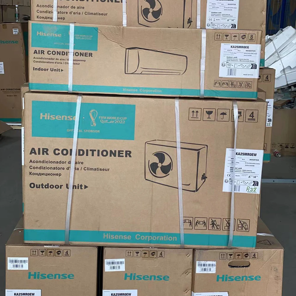 Hisense TCL AC Split Air Conditioner Ghana Market Strong Cool 1hp 1.5hp 2hp Remote Control Cooling Only Climatiseur 220 Inverter