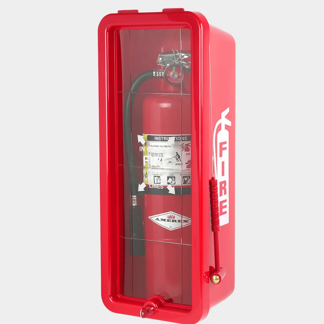 Fire Extinguisher Cabins Often Include Visibility Features Such As Bright Colors And Clear Signage