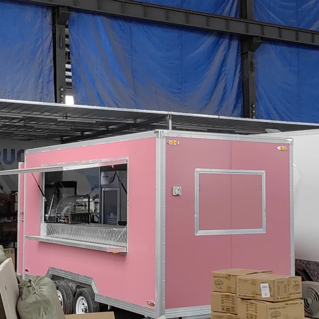2024 Pop Aesthetics Catering Trailer New Coffee Pizza Mobile Food Truck