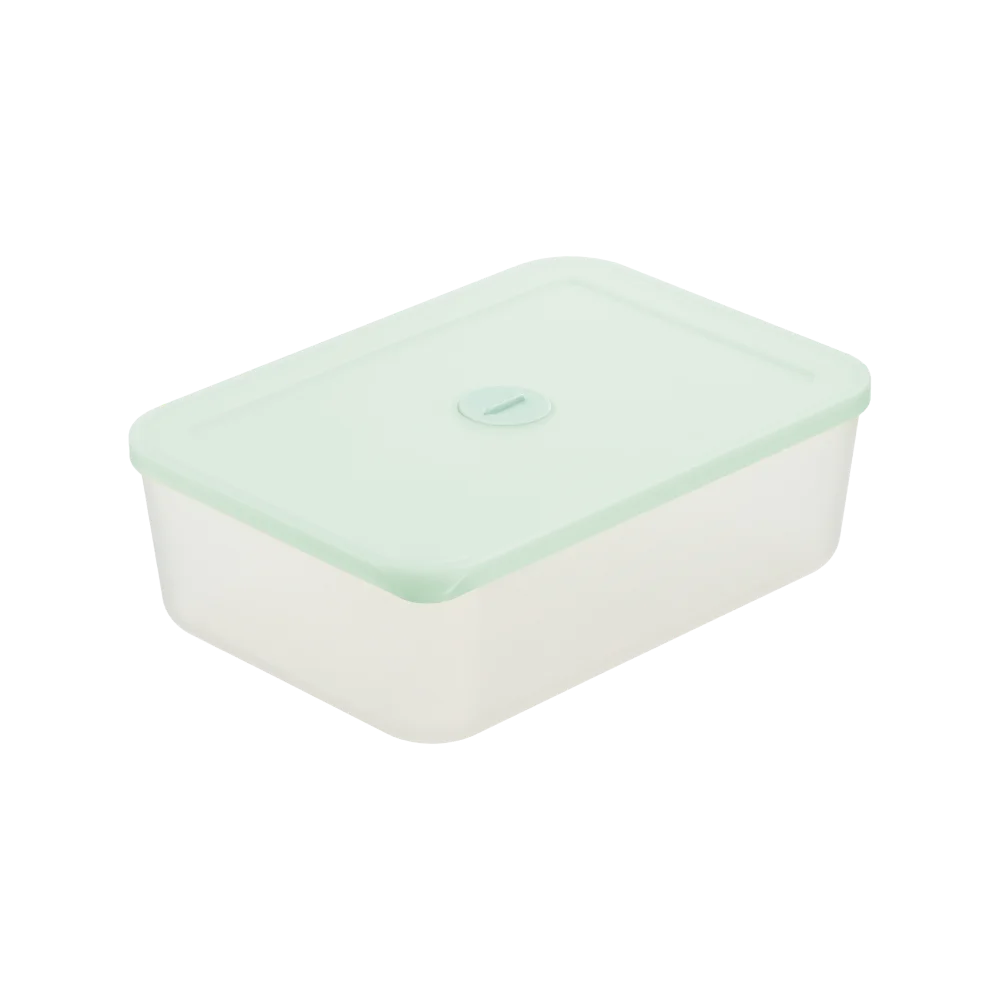 Factory Hokkaido Airtight 3600ml Freezer Container Virgin PP Plastic Time Button Fashion Colors Food Storage Set Specification