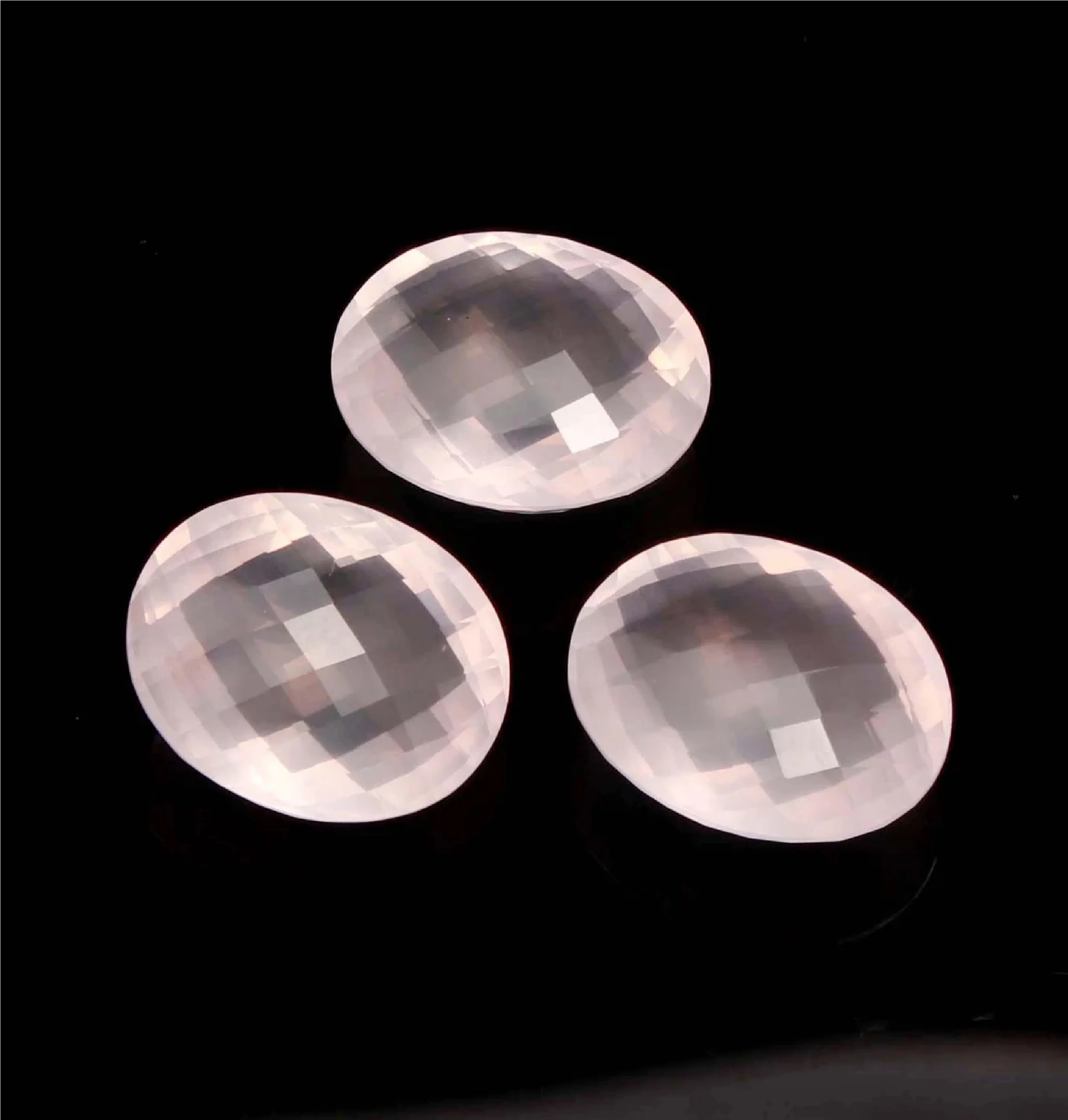 Natural Rose Quartz Faceted Oval Shape Calibrated Gemstone For Jewelry Making Ready To Purchase Luxury Quality Loose Stone