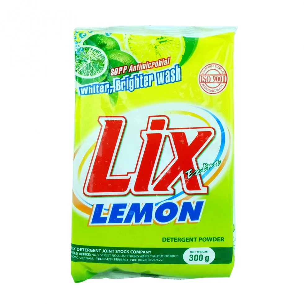 Best Seller 1KG Lemon Scented Rich Foam Detergent Washing Powder for Laundry and Apparel Packaged in Bags Stocked Feature