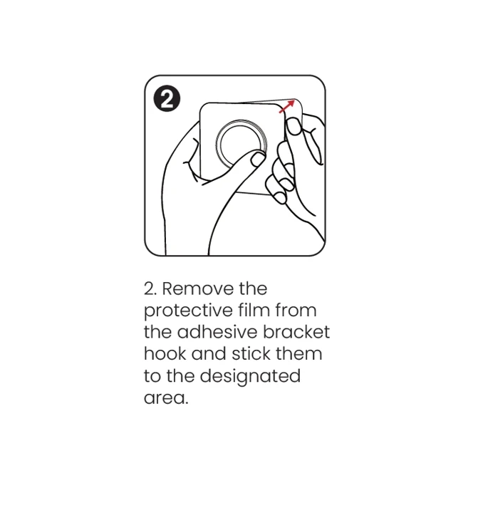 Luna SEC wall mounted adhesive tape shower caddy shelf black bathroom accessories