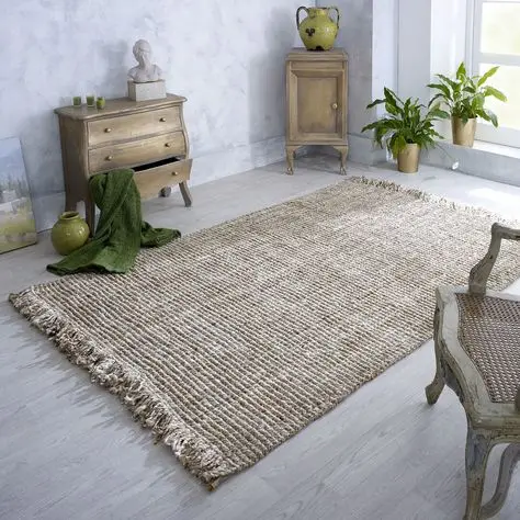 Sustainable Jute Rugs Eco-Friendly Handwoven Natural Fiber Rugs for Eco-Conscious Living Room Decor