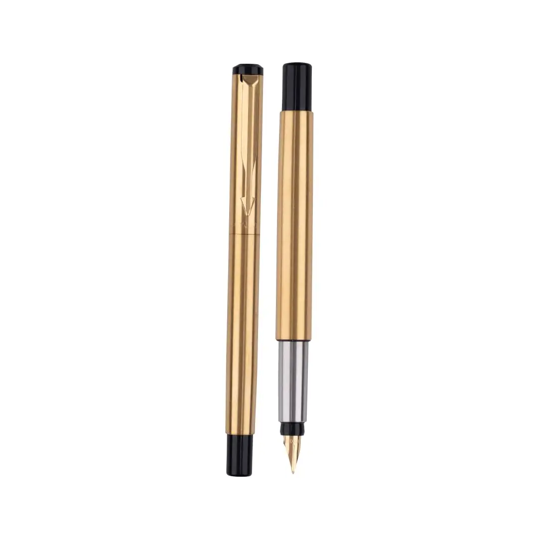 Parker Vector Roller Ball Pen Customized Design (Gold) Stationery and School Supplies Available at very Affordable Prices