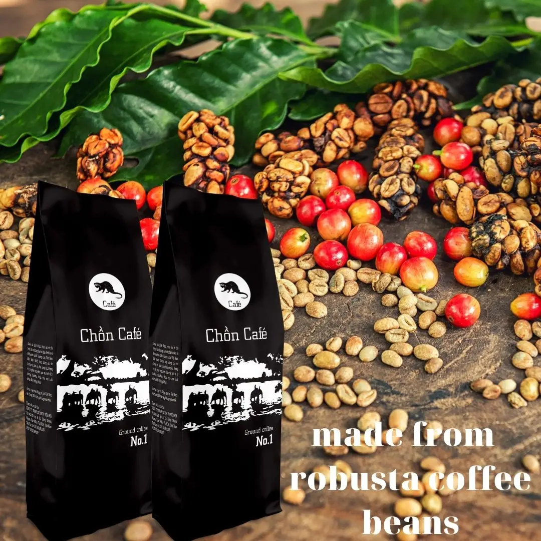 OEM Customized Design Weasel Coffee No.1 Coffee Powder Viet Nam Origin With Shelf Life 12 Months Convenient Using 500gr/Bag