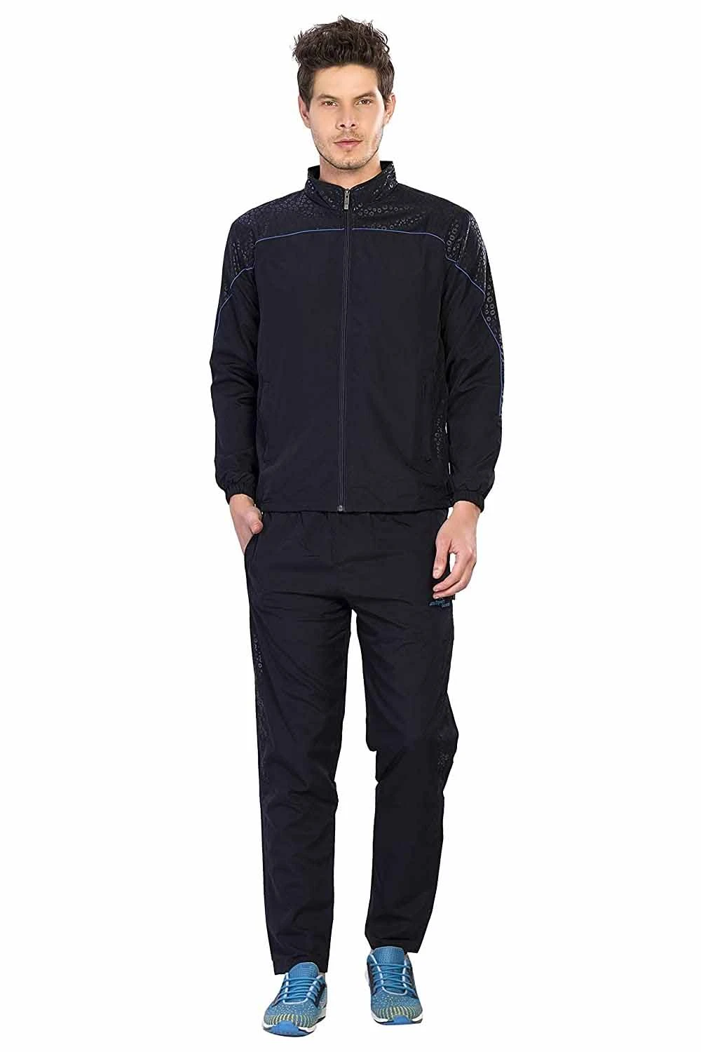 Wholesale Jogging Wear Training Gym Jogger Track Suits Custom Mens Full Zip Hooded Jogging Wear Tracksuit Men